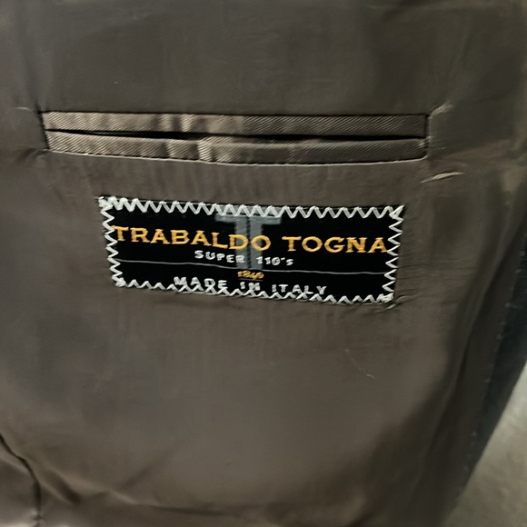 Torino Design Group Trabaldo Togna Gray Wool Blazer Sport Coat Suit 42L 36W - Picture 5 of 6